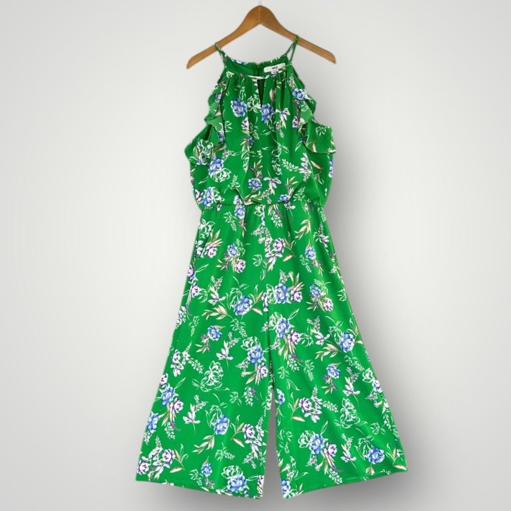 Floral Green Jumpsuit
